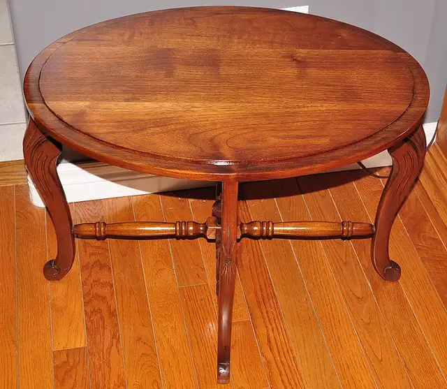 Vintage Solid Walnut Tray Top Table. - Photo 3