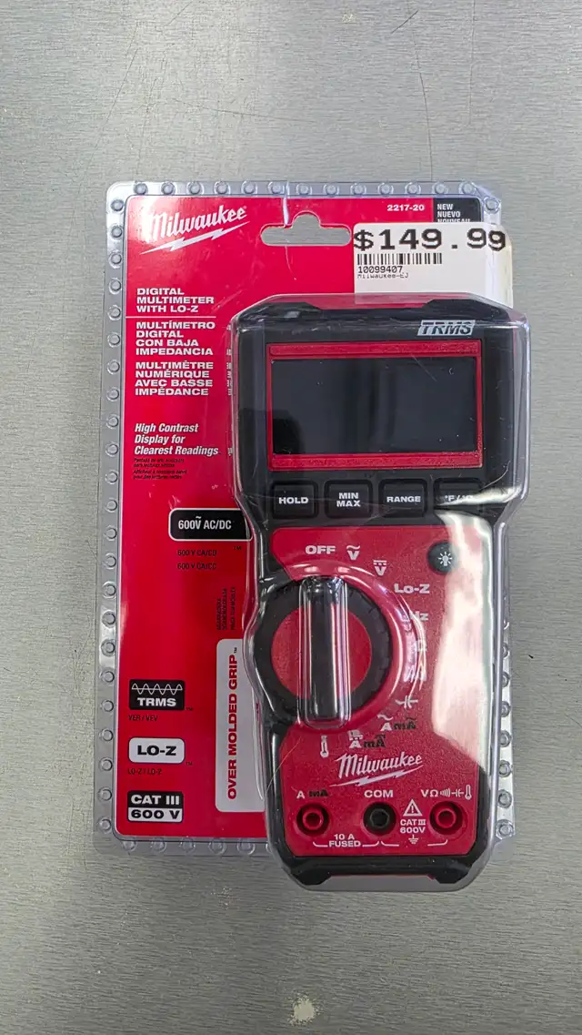 Milwaukee Digital Multimeter with Lo-Z 2217-20 - BRAND NEW