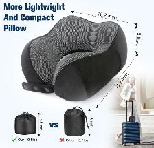 Travel Neck Pillow with eye mask and earplugs (set of 2) - NEW