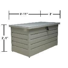 Relyard 350l (77gal)/600l (132gal) Metal Patio Deck Box - Photo 2