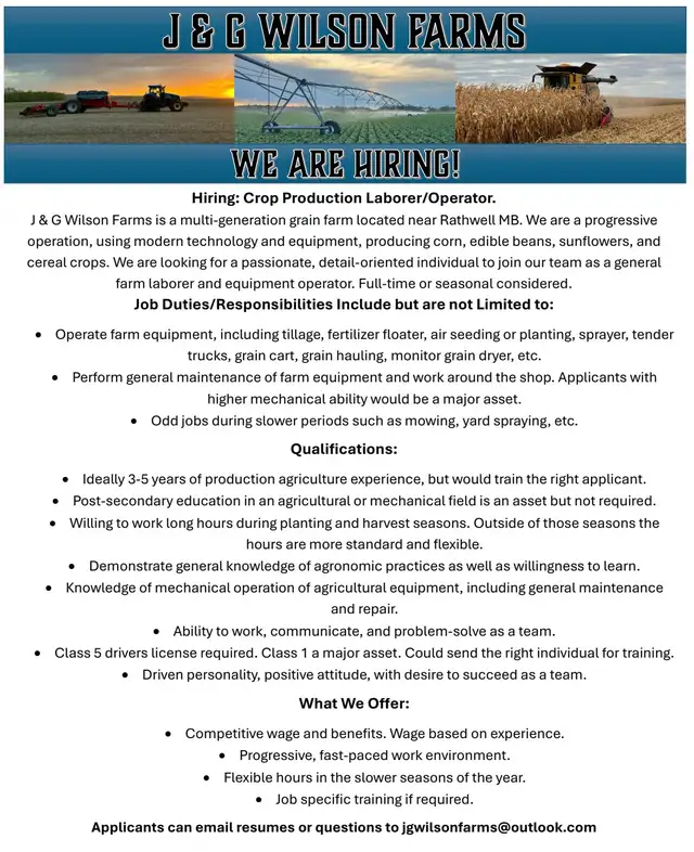 Farm Labour/Operator