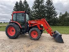 KIOTI DK90 CAB TRACTOR WITH LOADER AND BUCKET FOR RENT
