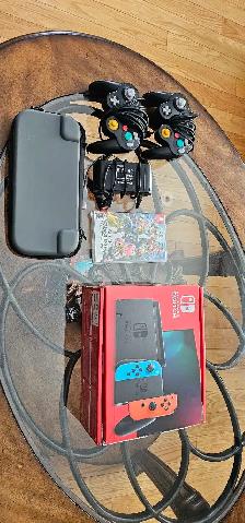 Nintendo Switch console with accessories