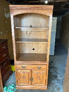 Free delivery used solid wood Palliser cabinet