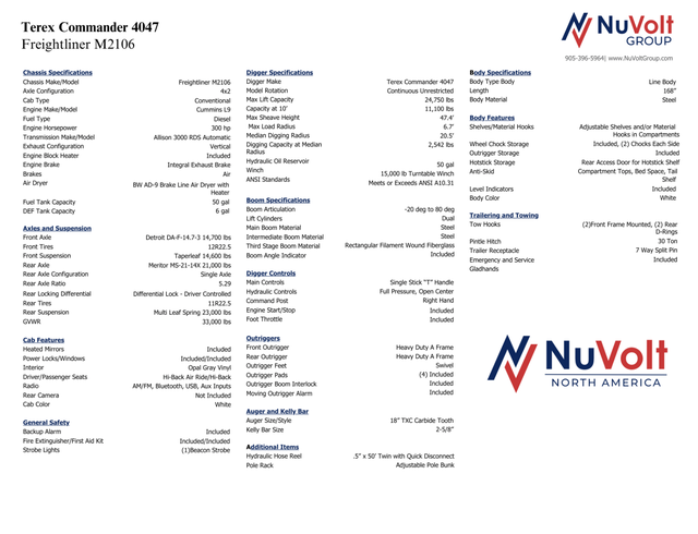 2025 Freightliner M2-106 Terex Commander 4047 Digger Derrick - Photo 2