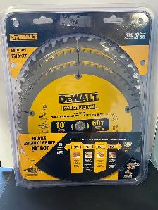 DEWALT SAW BLADES 60T & 32T DW310P5B3