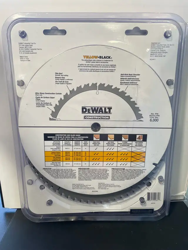 DEWALT SAW BLADES 60T & 32T DW310P5B3 - Photo 2
