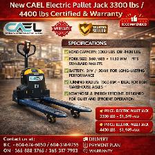 Brand New CAEL Pallet Jacks- Stock in AB