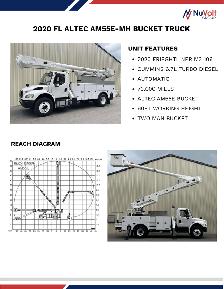 2020 Freightliner M2-106 Altec AM55E-MH Bucket Truck