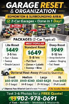 Garage Reset and Organization