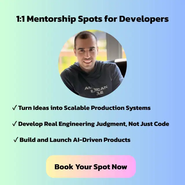 1:1 Mentorship for Full-Stack & AI Developers