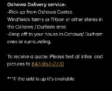 Oshawa Delivery 647-957-2770 - Photo 2