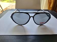 Men’s Foster Grant Black Aviator Sunglasses - New