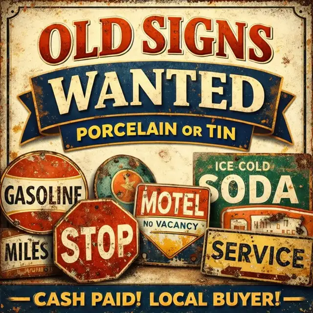 Wanted looking for older signs