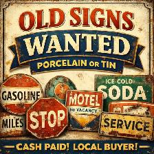 Wanted looking for older signs