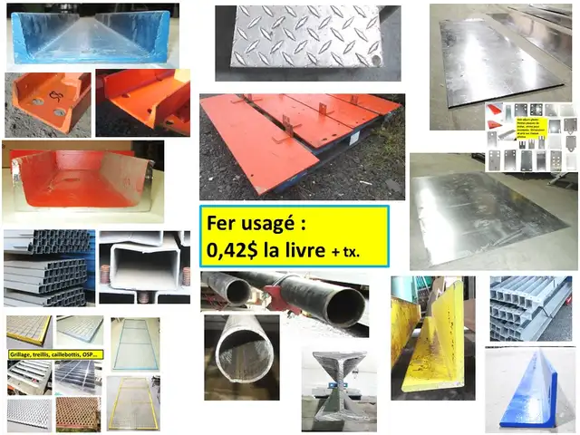 morceau métal en U 0.100'' d'épais x 2'' x 1''1/2 x 66'' long - Photo 5