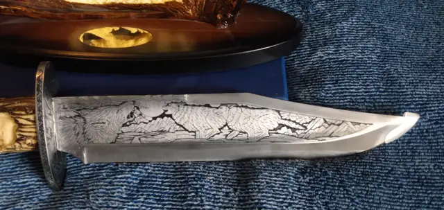 Collectible display Bowie knife WOLF PACK! - Photo 2
