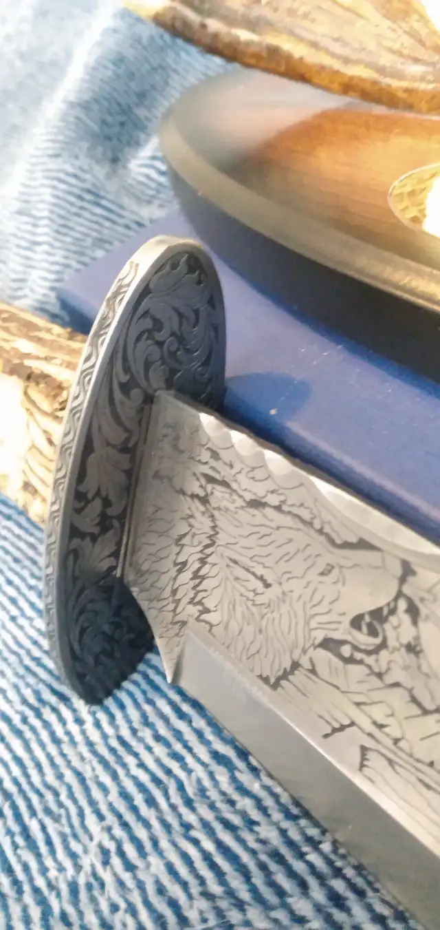 Collectible display Bowie knife WOLF PACK! - Photo 5