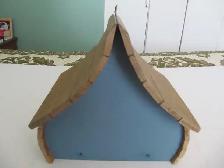 Classic Hand Made Solid Wood Welcome Birds House XCondition! - Photo 3