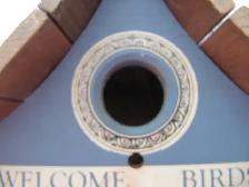 Classic Hand Made Solid Wood Welcome Birds House XCondition! - Photo 7