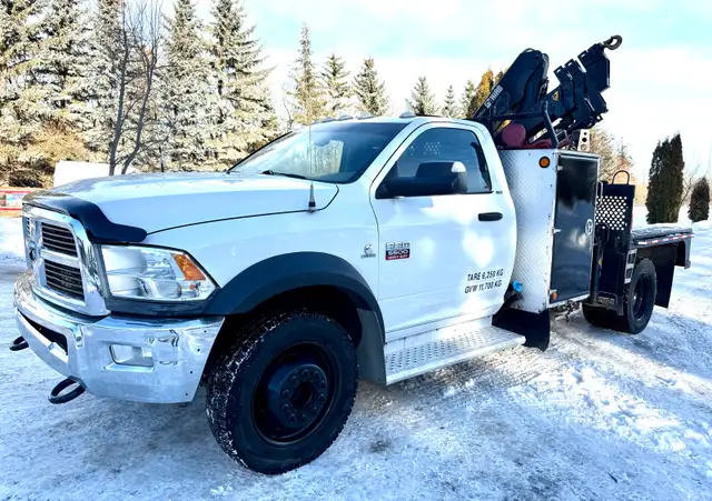 2012 RAM 5500HD SLT DIESEL CHASSIS HIAB055D PICKER SERVICE TRUCK