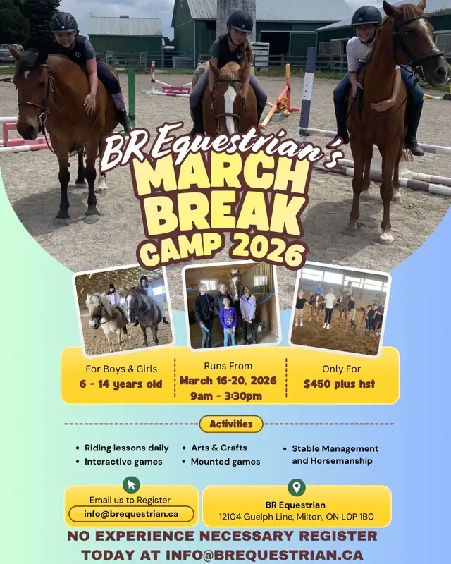 March Break Horseback Riding Camp!