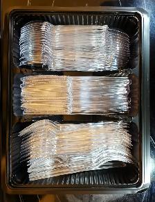 Brand New Premium Heavyweight Disposable Clear Full-Size Cutlery - Photo 3