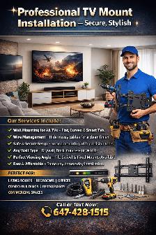 ✨ Professional TV Mount Installation – Secure, Stylish