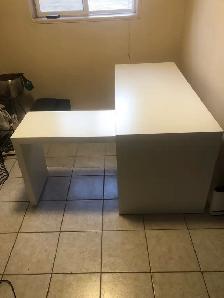 white desk with pullout panel for sale - Photo 3
