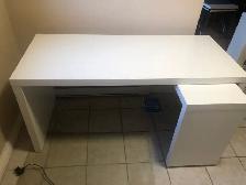 white desk with pullout panel for sale - Photo 5