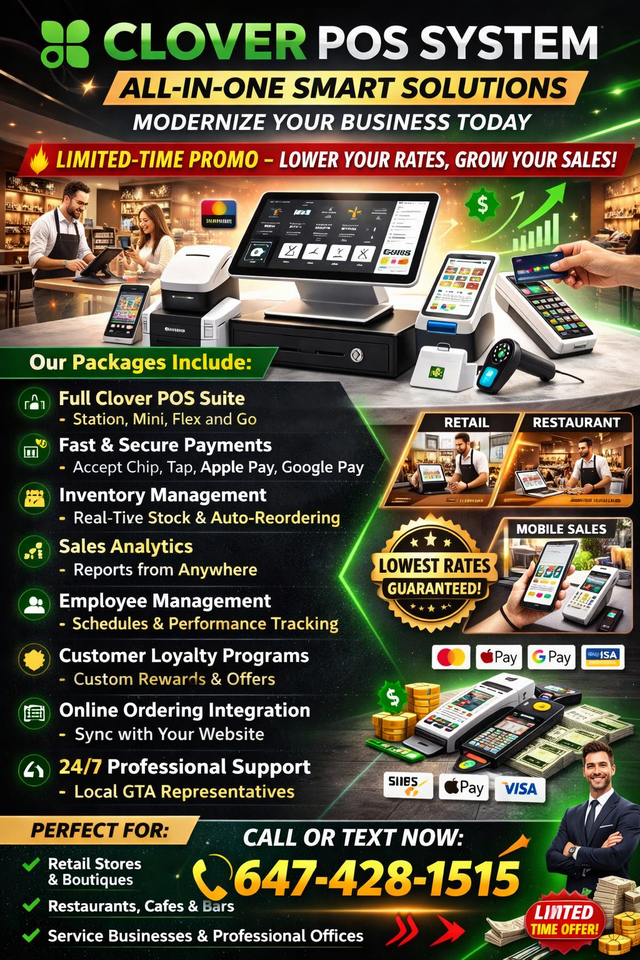 CLOVER POS SYSTEM – ALL-IN-ONE SMART SOLUTIONS