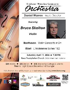 KWCO Concert on April 11 featuring Violinist Bruce Skelton