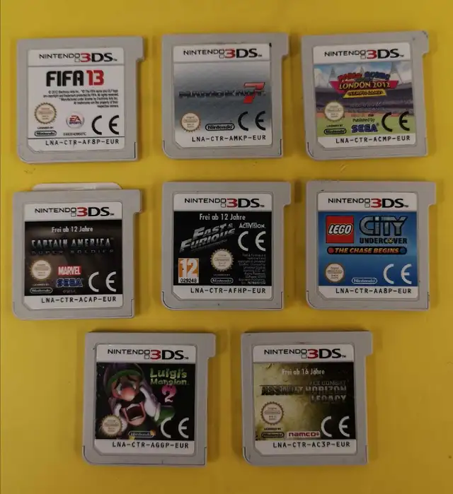 Cassettes Nintendo 3ds Pal