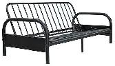 BLACK METAL FUTON FRAME