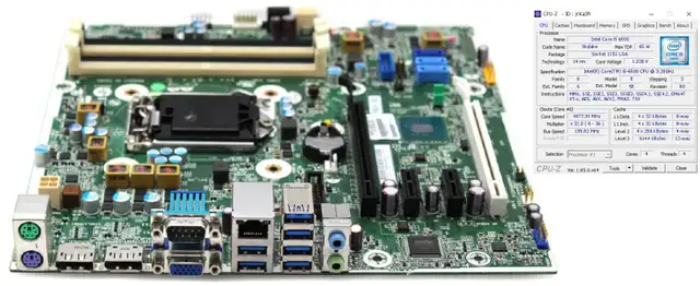 HP EliteDesk 800 G2 and Intel® Core™ i5-6500 64-bit Desktop CPU