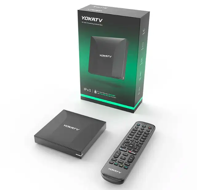 YOKATV IPx3-4GB DDR4/64GB- 4K UHD Streaming Android TV Box - Photo 6