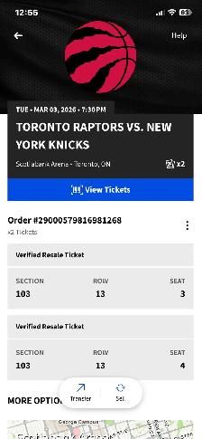 raptor tickets March 3 playing New York Knicks - Photo 2