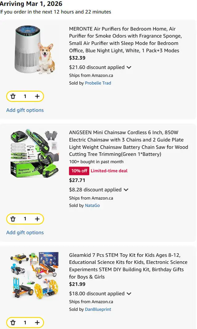 (New)ANGSEEN Mini Chainsaw Cordless 6 Inch, 850W Electric Chains - Photo 2