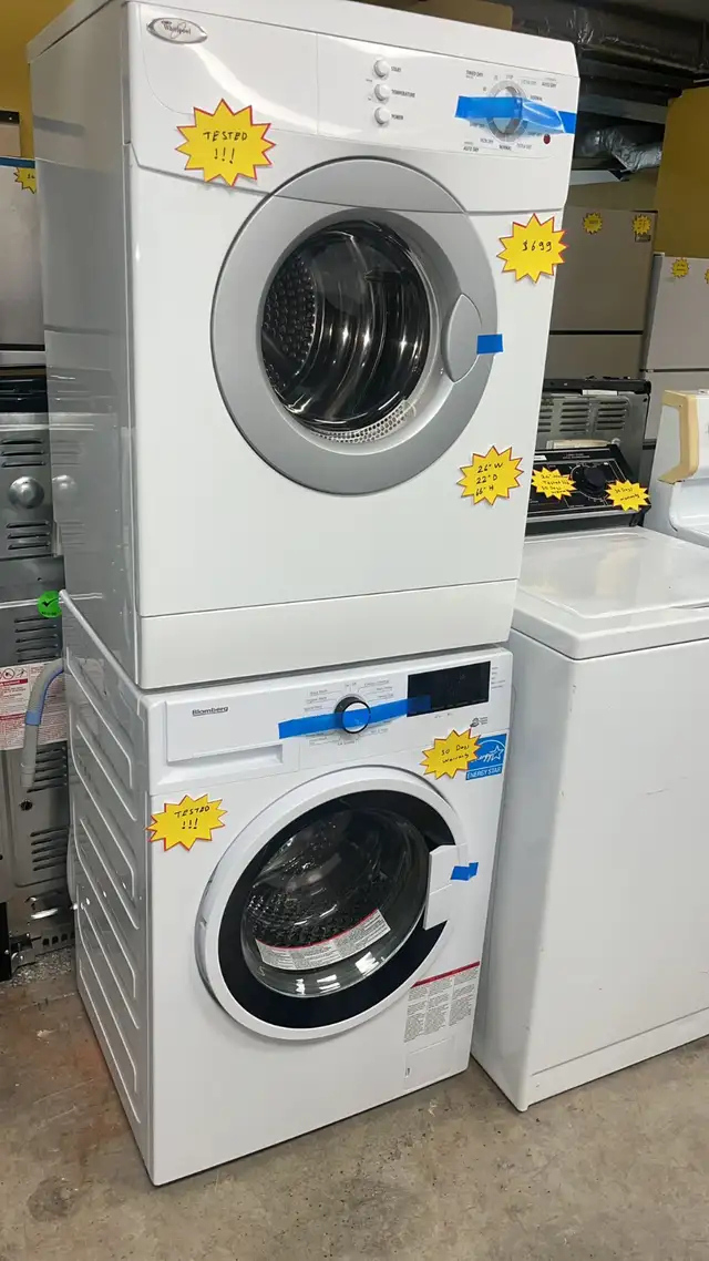 Blomberg 24" Stackable Washer Tested  30-Day Warranty