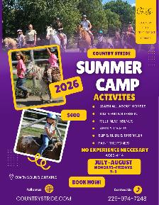 SUMMER CAMP FOR HORSE LOVERS!