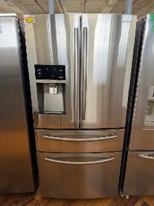 Samsung stainless steel four door fridge 33 inch