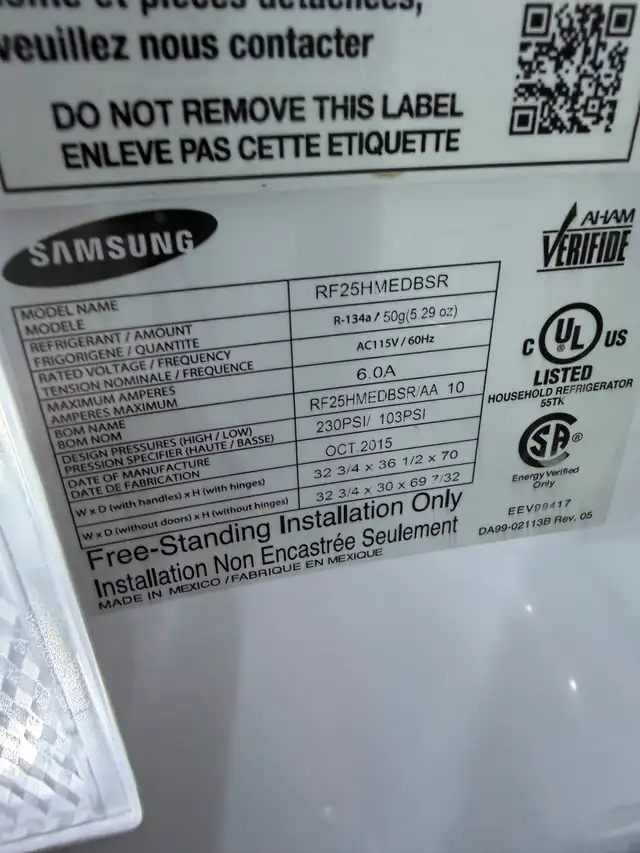 Samsung stainless steel four door fridge 33 inch - Photo 3