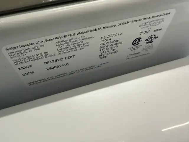 maytag stainless steel steel three door fridge - Photo 3