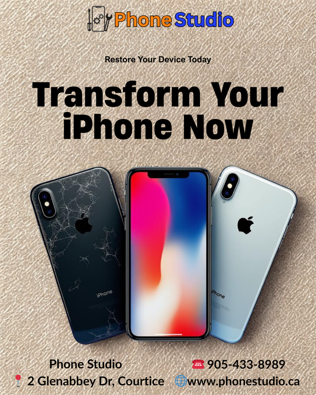 Phone Back glass replace @ Courtice