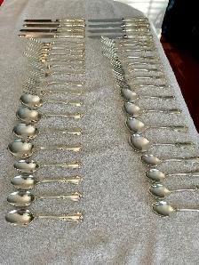 BIRKS STIRLING SILVER  FLATWARE SERVICE FOR 8 - Photo 6