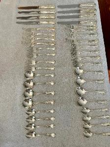 BIRKS STIRLING SILVER  FLATWARE SERVICE FOR 8 - Photo 8