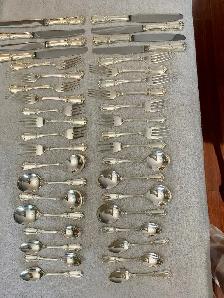 BIRKS STIRLING SILVER  FLATWARE SERVICE FOR 8 - Photo 9