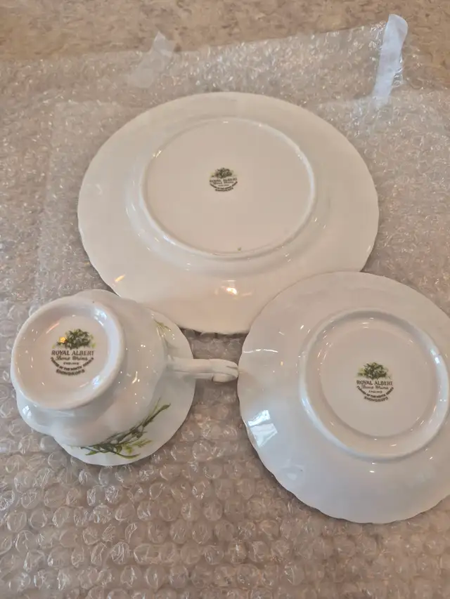Royal Albert Bone China 'January Snowdrops' Teacup Set - Photo 2