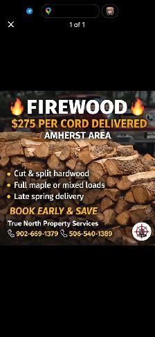 Firewood – Early Bird Spring Special – $275 Delivered