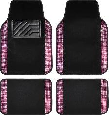 CAR PASS Shining Rhinestones Carpet Car Floor Mat